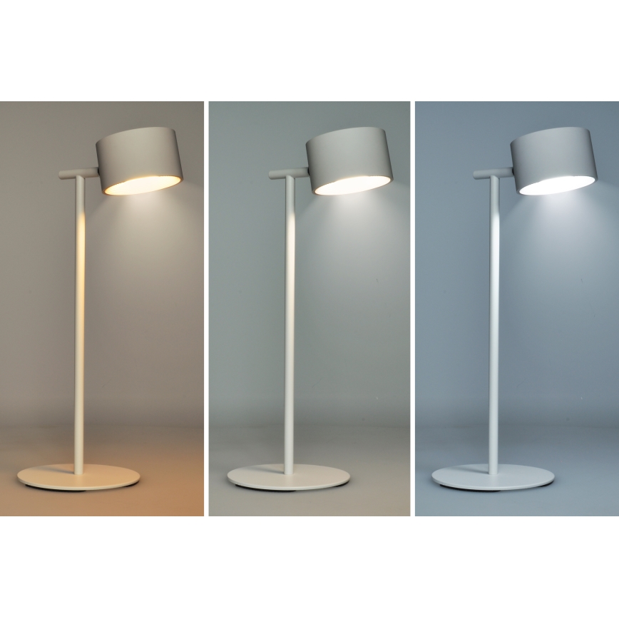 LED lampe m. touch-funktion dæmpbar og genopladelig 3-i-1 LED/4W/2000 mAh 3000/4000/6500K hvid