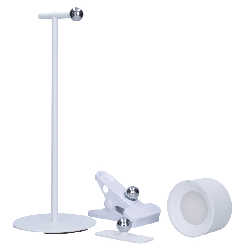 LED lampe m. touch-funktion dæmpbar og genopladelig 3-i-1 LED/4W/2000 mAh 3000/4000/6500K hvid