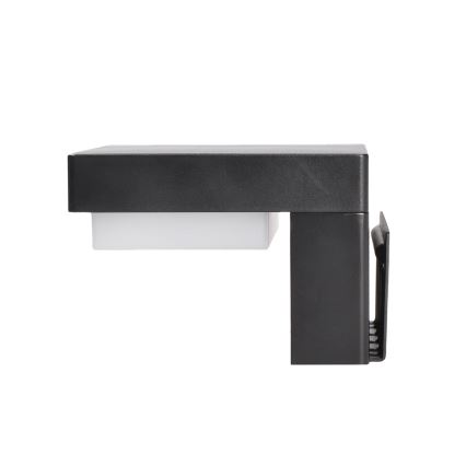 LED Soldrevet væglampe med bevægelses- og skumringssensor PALERMO LED/5W/2000 mAh IP54 sort