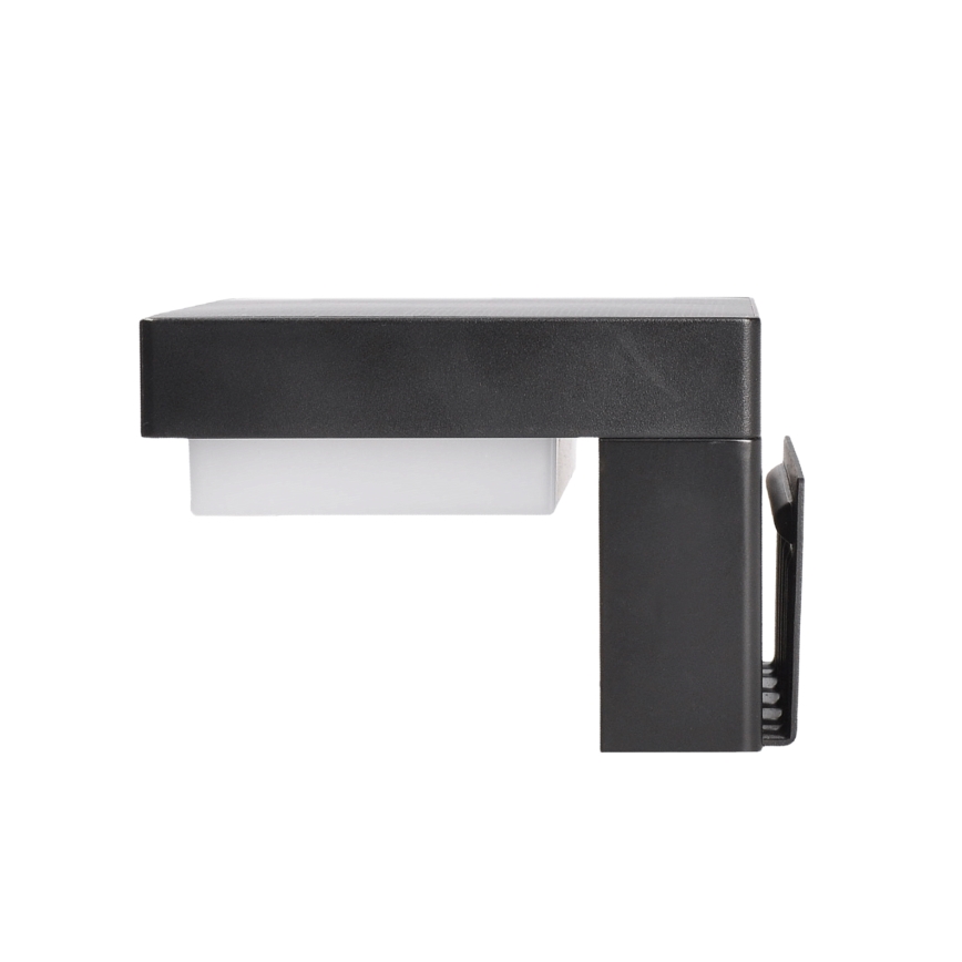 LED Soldrevet væglampe med bevægelses- og skumringssensor PALERMO LED/5W/2000 mAh IP54 sort