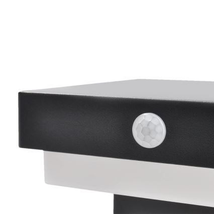 LED Soldrevet væglampe med bevægelses- og skumringssensor PALERMO LED/5W/2000 mAh IP54 sort