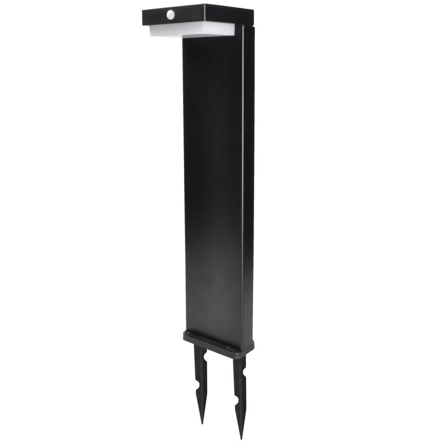 LED solcellelampe med bevægelsessensor PALERMO LED/5W/2000 mAh IP54 sort