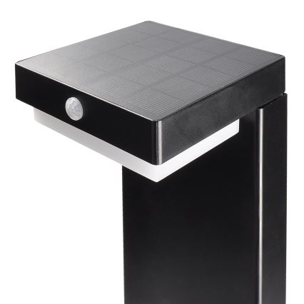 LED solcellelampe med bevægelsessensor PALERMO LED/5W/2000 mAh IP54 sort
