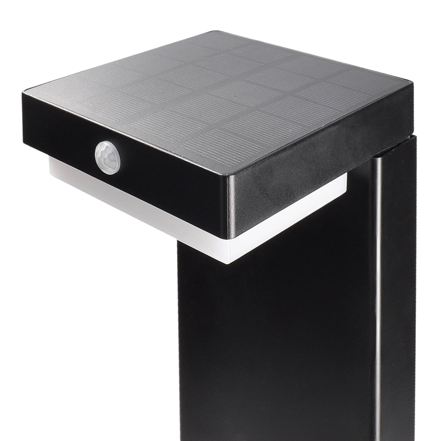 LED solcellelampe med bevægelsessensor PALERMO LED/5W/2000 mAh IP54 sort