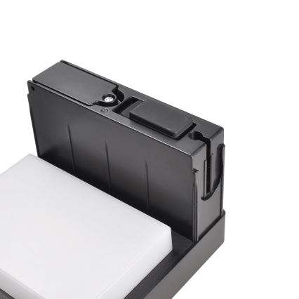 LED solcellelampe med bevægelsessensor PALERMO LED/5W/2000 mAh IP54 sort