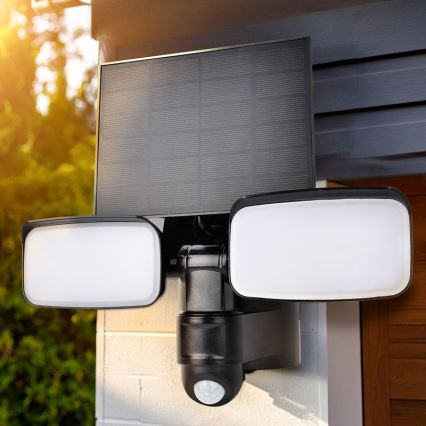 LED solcelle-reflektor med sensor LED/9W/3,7V 3600 mAh IP54