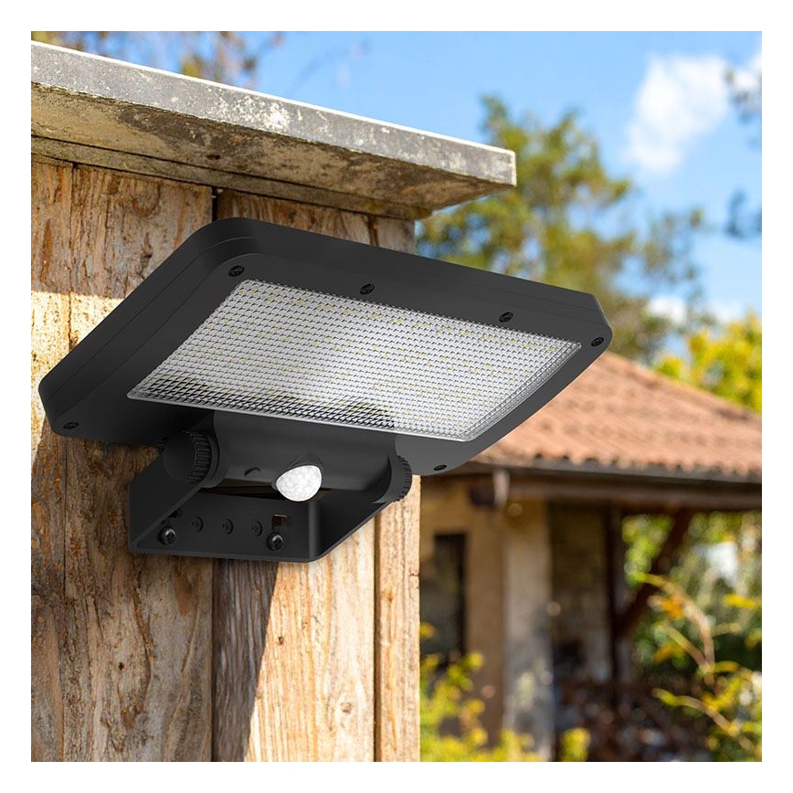 LED solcelleprojektør med sensor LED/5W/3,7V 1500 mAh IP54