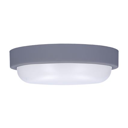 Udendørs LED væglampe LED/13W/230V 4000K IP54 grå rund