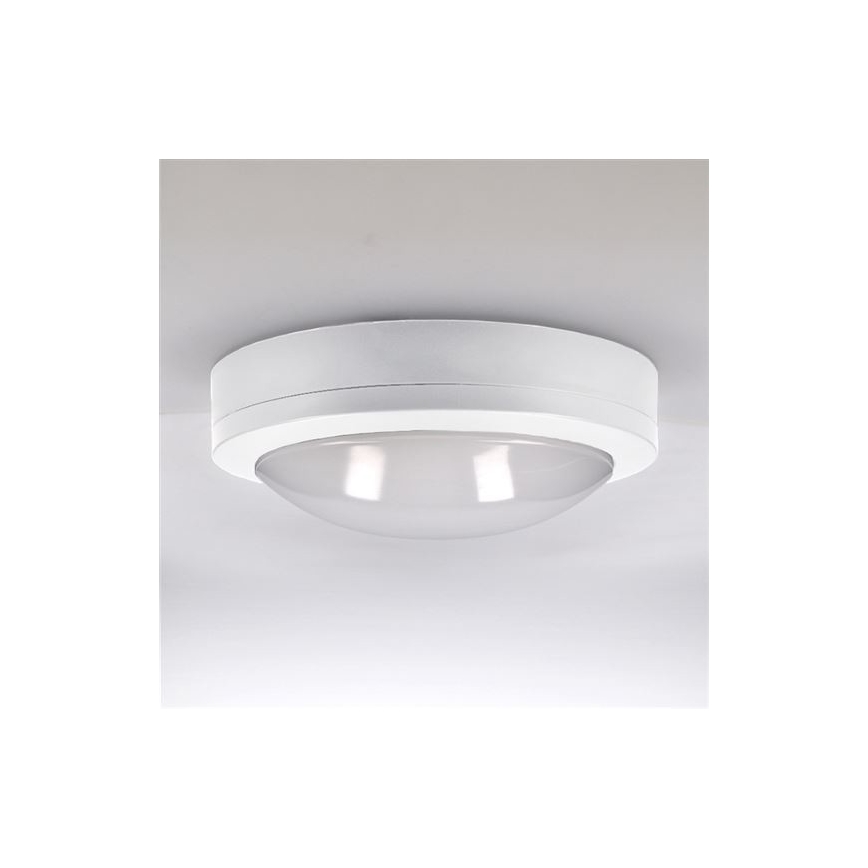 Udendørs LED loftlampe SIENA LED/13W/230V IP54 diameter 17 cm hvid