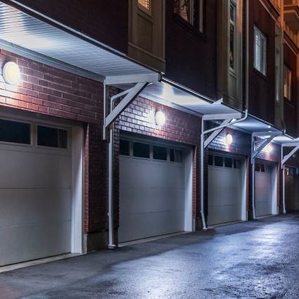 Udendørs LED væglampe LED/20W/230V 4000K IP54 grå oval