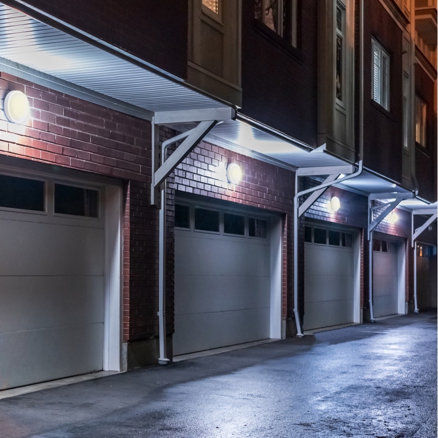 Udendørs LED væglampe LED/20W/230V 4000K IP54 grå oval
