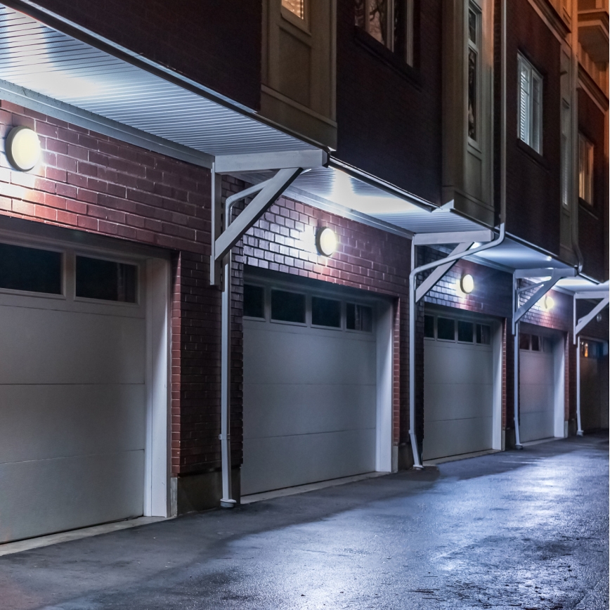 Udendørs LED væglampe LED/20W/230V 4000K IP54 grå rund