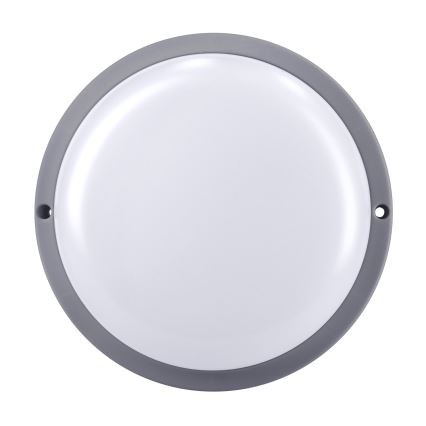 Udendørs LED væglampe LED/20W/230V 4000K IP54 grå rund