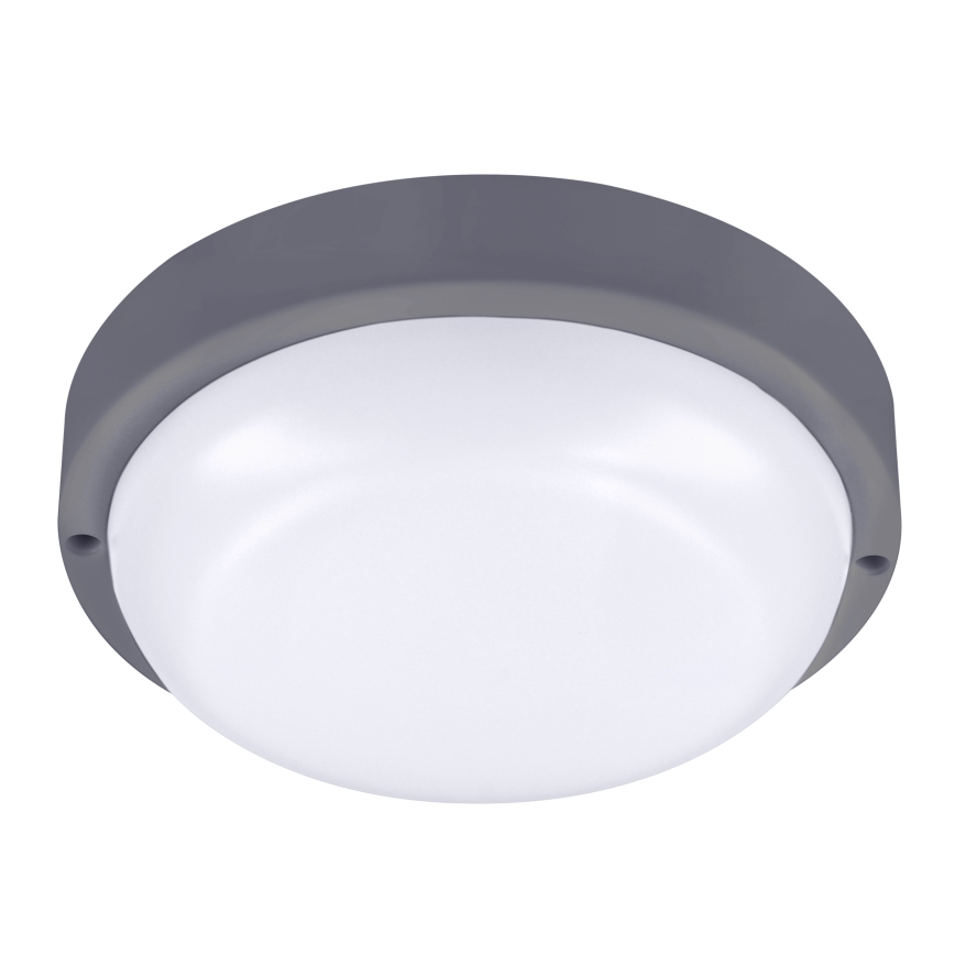 Udendørs LED væglampe LED/20W/230V 4000K IP54 grå rund