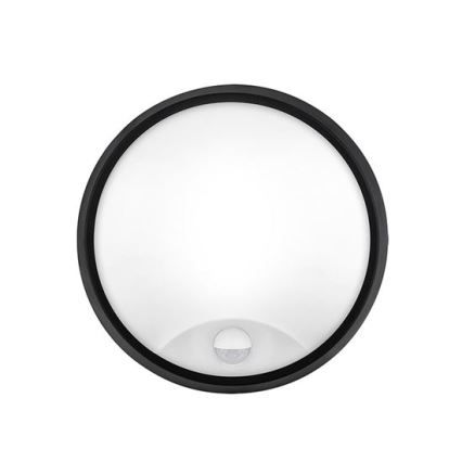 LED udendørs væglampe med sensor 2-i-1 LED/20W/230V 3000/4000/6500K IP65 Ø 22 cm