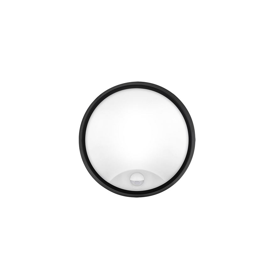 LED udendørs væglampe med sensor 2-i-1 LED/20W/230V 3000/4000/6500K IP65 Ø 22 cm
