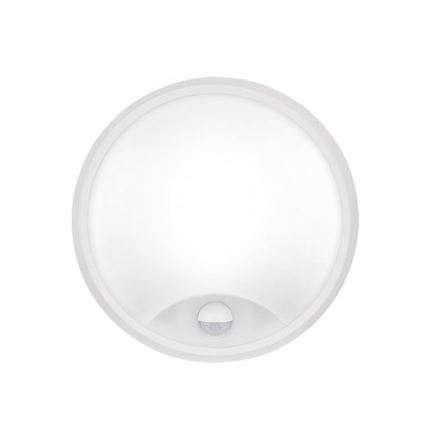 LED udendørs væglampe med sensor 2-i-1 LED/20W/230V 3000/4000/6500K IP65 Ø 22 cm