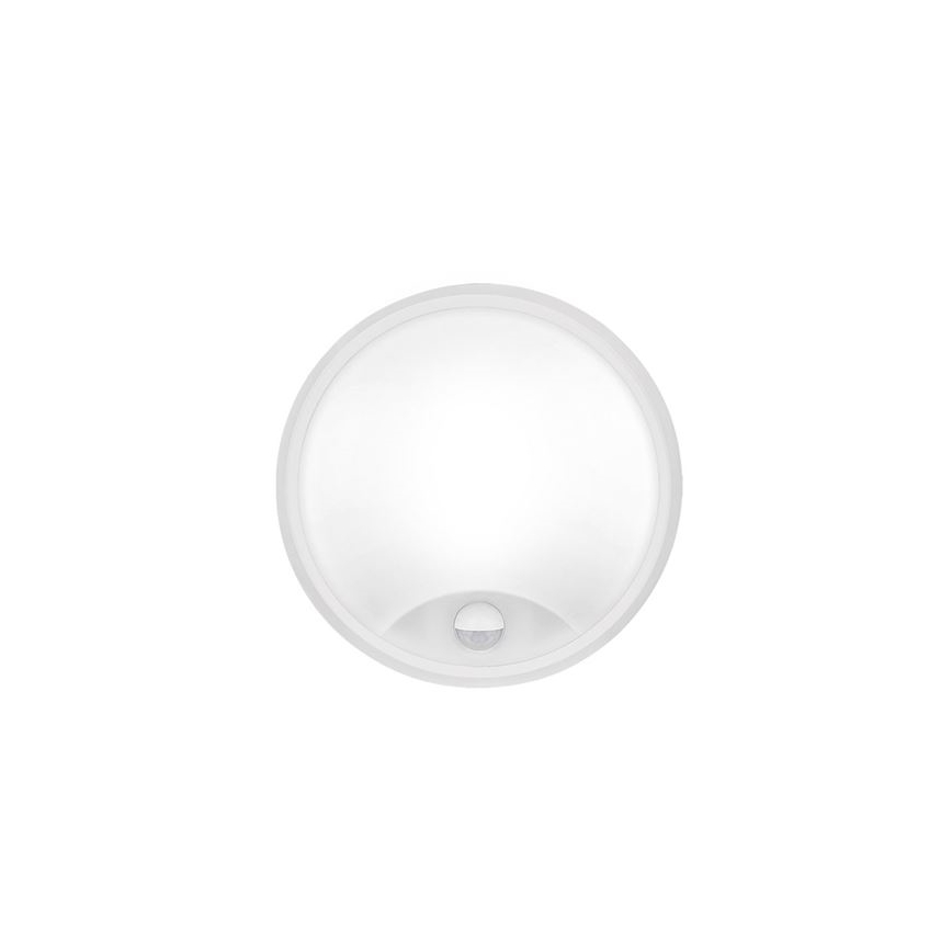LED udendørs væglampe med sensor 2-i-1 LED/20W/230V 3000/4000/6500K IP65 Ø 22 cm