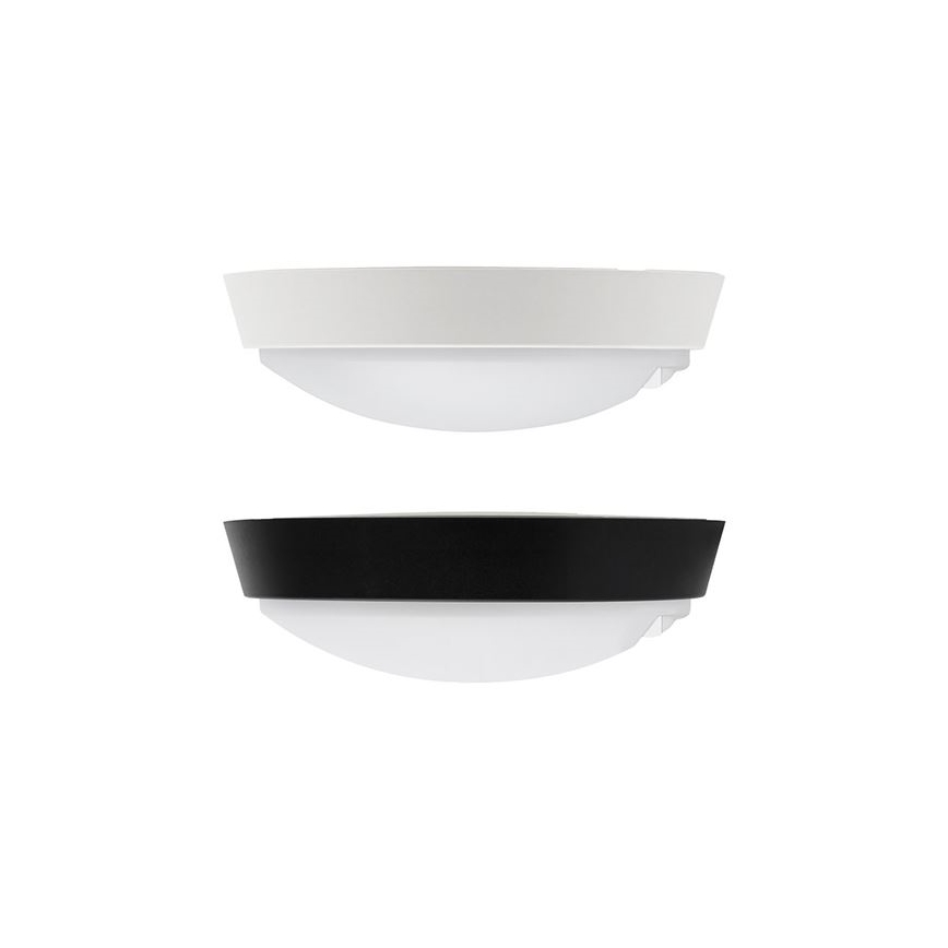 LED udendørs væglampe med sensor 2-i-1 LED/20W/230V 3000/4000/6500K IP65 Ø 22 cm