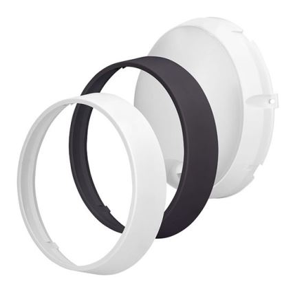 LED udendørs væglampe med sensor 2-i-1 LED/20W/230V 3000/4000/6500K IP65 Ø 22 cm