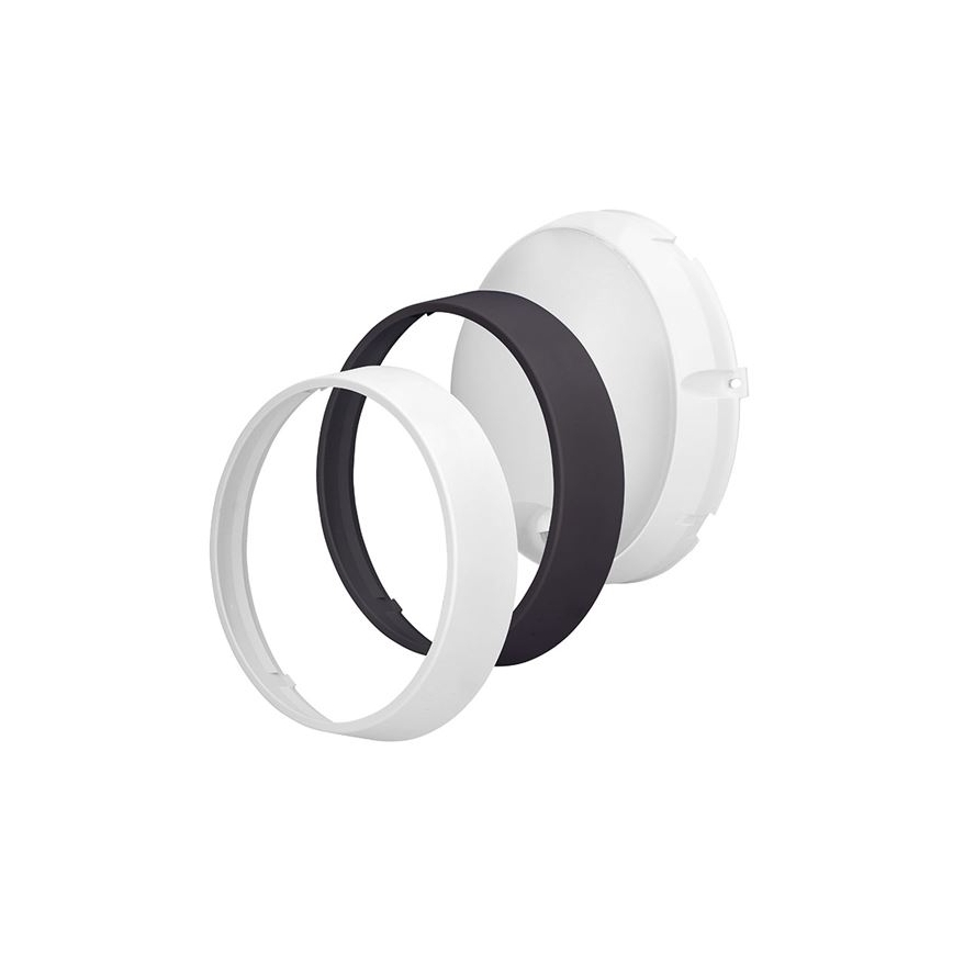 LED udendørs væglampe med sensor 2-i-1 LED/20W/230V 3000/4000/6500K IP65 Ø 22 cm