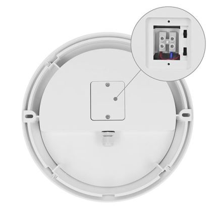LED udendørs væglampe med sensor 2-i-1 LED/20W/230V 3000/4000/6500K IP65 Ø 22 cm