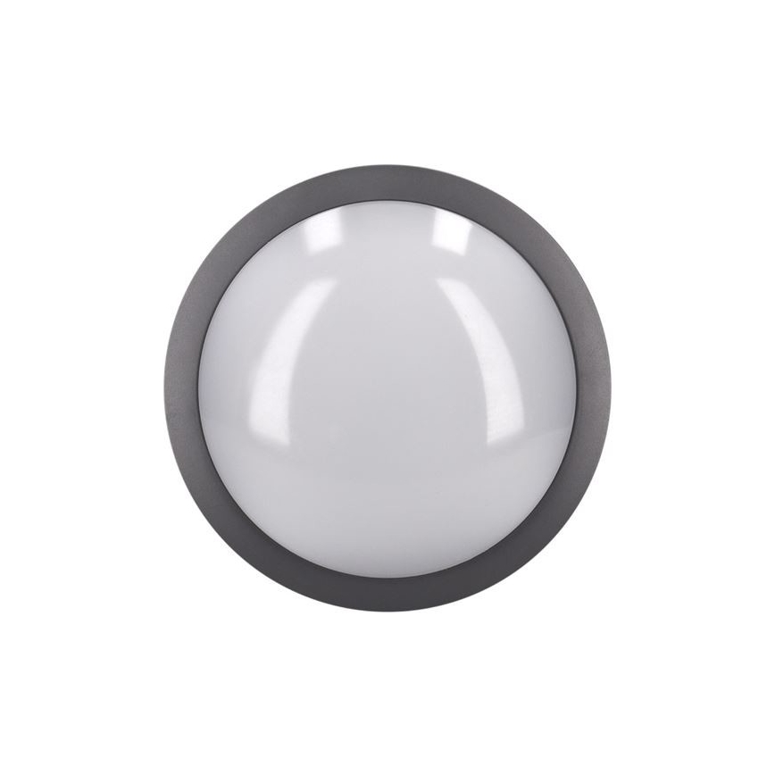 Udendørs LED loftlampe med sensor SIENA LED/20W/230V 4000K diameter 23 cm IP54