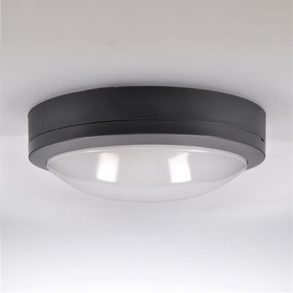 Udendørs LED loftlampe med sensor SIENA LED/20W/230V 4000K diameter 23 cm IP54