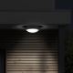 Udendørs LED loftlampe med sensor SIENA LED/20W/230V 4000K diameter 23 cm IP54