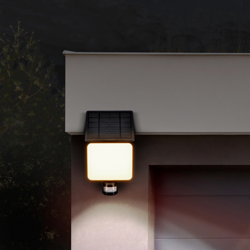 LED Soldrevet projektør med bevægelsessensor LED/11W/3,7V 4400mAh 3000K/4000K/6500K IP54