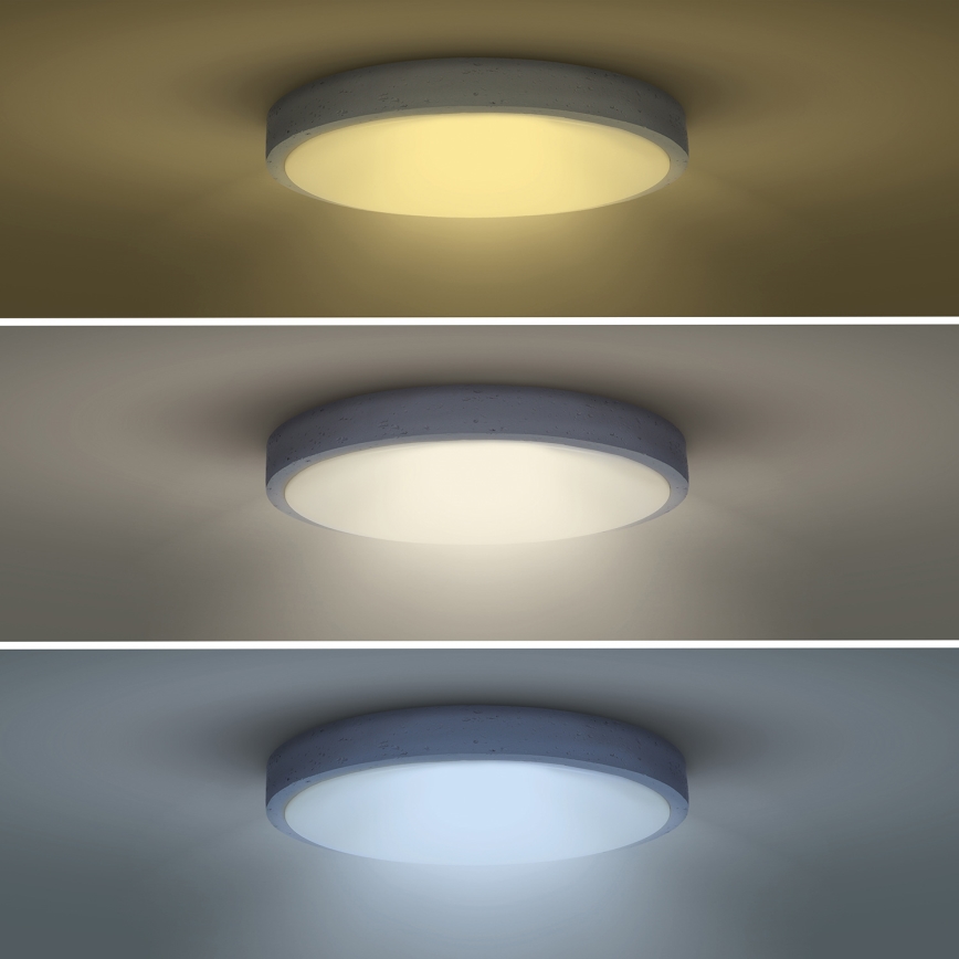 LED loftlampe dæmpbar GREY LED/60W/230V 3000-6500K grå diameter 49 cm + fjernbetjening