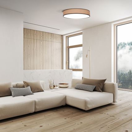 LED loftlampe dæmpbar BROWNIE LED/60W/230V 3000-6500K brun diameter 50 cm + fjernbetjening
