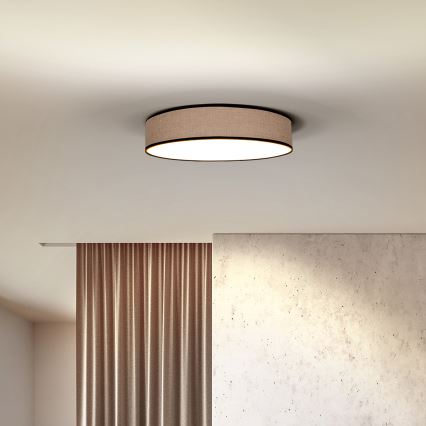 LED loftlampe dæmpbar BROWNIE LED/60W/230V 3000-6500K brun diameter 50 cm + fjernbetjening