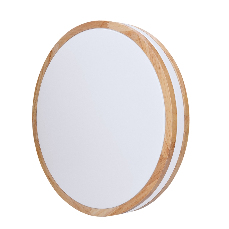 LED loftlampe dæmpbar WOODY LED/60W/230V 3000-6500K eg diameter 50 cm + fjernbetjening