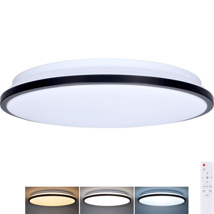 LED loftlampe dæmpbar JAMIL LED/48W/230V 3000-6500K sort + fjernbetjening