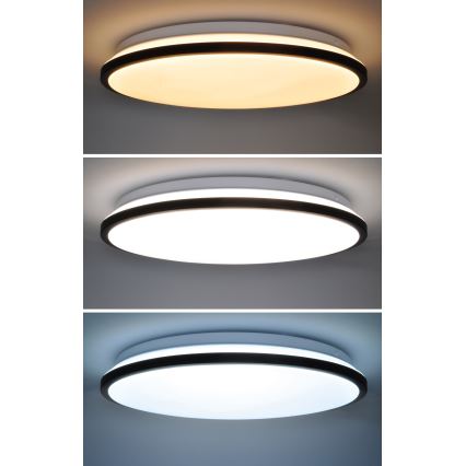 LED loftlampe dæmpbar JAMIL LED/48W/230V 3000-6500K sort + fjernbetjening