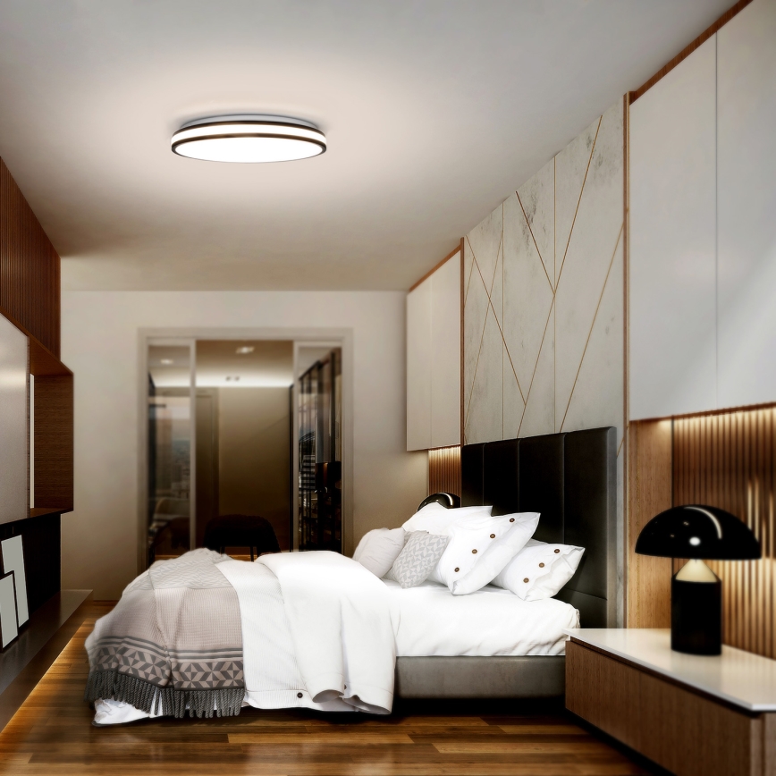 LED loftlampe dæmpbar LASKOS LED/48W/230V 3000-6500K sort + fjernbetjening