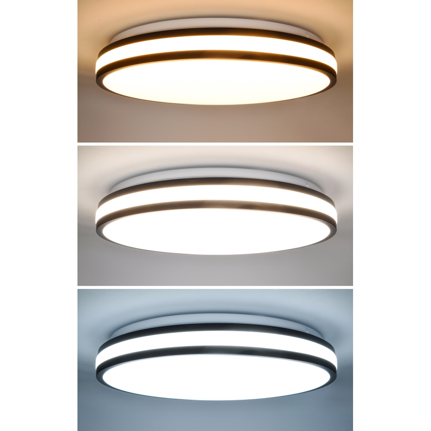 LED loftlampe dæmpbar LASKOS LED/48W/230V 3000-6500K sort + fjernbetjening