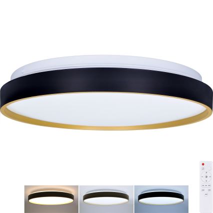 LED loftlampe dæmpbar CALA LED/48W/230V 3000-6500K sort/guldfarvet + fjernbetjening