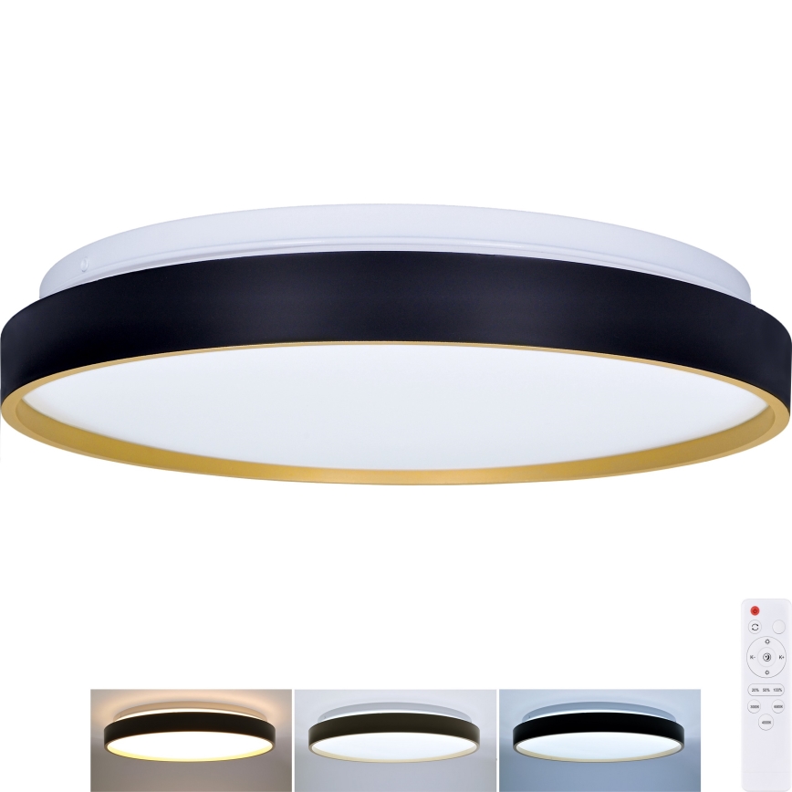 LED loftlampe dæmpbar CALA LED/48W/230V 3000-6500K sort/guldfarvet + fjernbetjening