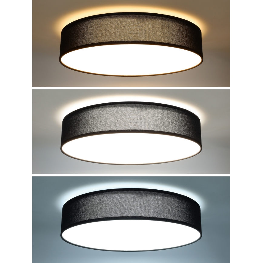 LED loftlampe dæmpbar PENLEY LED/48W/230V 3000-6500K diameter 40 cm sort + fjernbetjening