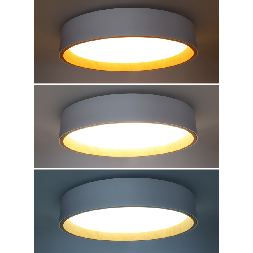 LED loftlampe dæmpbar LARIOS LED/48W/230V 3000-6500K diameter 39 cm hvid + fjernbetjening