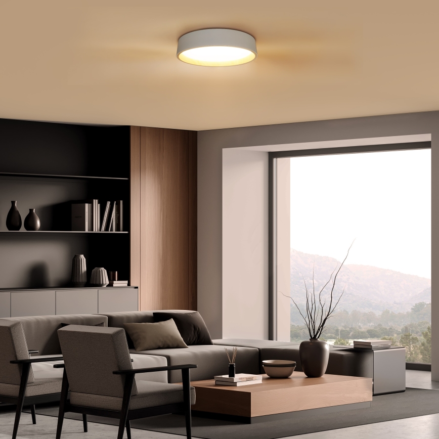 LED loftlampe dæmpbar LARIOS LED/48W/230V 3000-6500K diameter 39 cm hvid + fjernbetjening