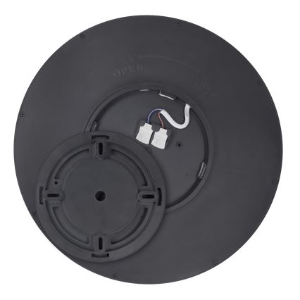 LED Dæmpbar loftlampe ESTELA LED/36W/230V Ø30 cm sort + fjernbetjening