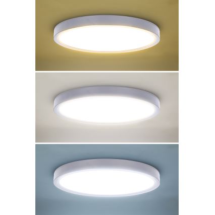 LED loftlampe dæmpbar ESTELA LED/36W/230V diameter 30 cm hvid + fjernbetjening