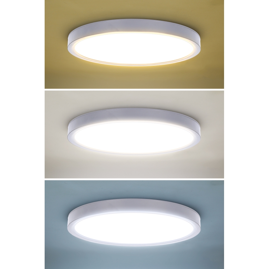 LED loftlampe dæmpbar ESTELA LED/36W/230V diameter 30 cm hvid + fjernbetjening