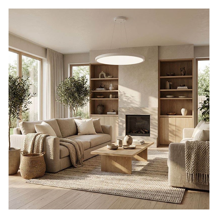 LED dæmpbar loft-/pendelarmatur LED/50W/230V 3000-6500K + fjernbetjening