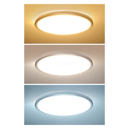 LED loftlampe til badeværelset ACATE LED/18W/230V 3000/4000/6000K Ø 22 cm IP54
