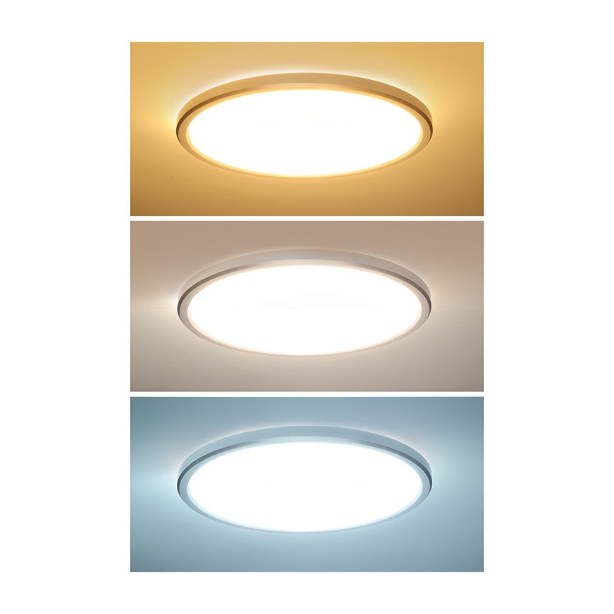 LED loftlampe til badeværelset ACATE LED/18W/230V 3000/4000/6000K Ø 22 cm IP54