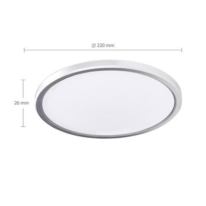 LED loftlampe til badeværelset ACATE LED/18W/230V 3000/4000/6000K Ø 22 cm IP54